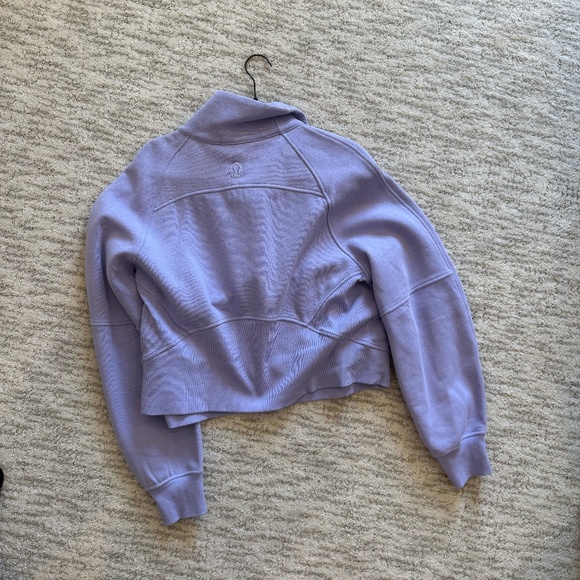 LIKE NEW! Lululemon Scuba Oversized Funnel-Neck Half Zip - Purple - M/L - Picture 3 of 3